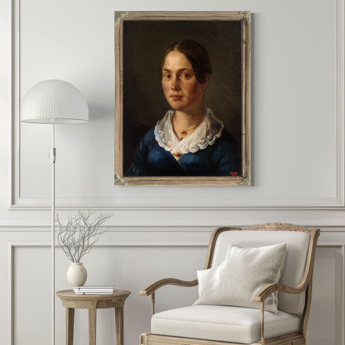 Portrait Madame Martin 1840 By Jean Francois Millet