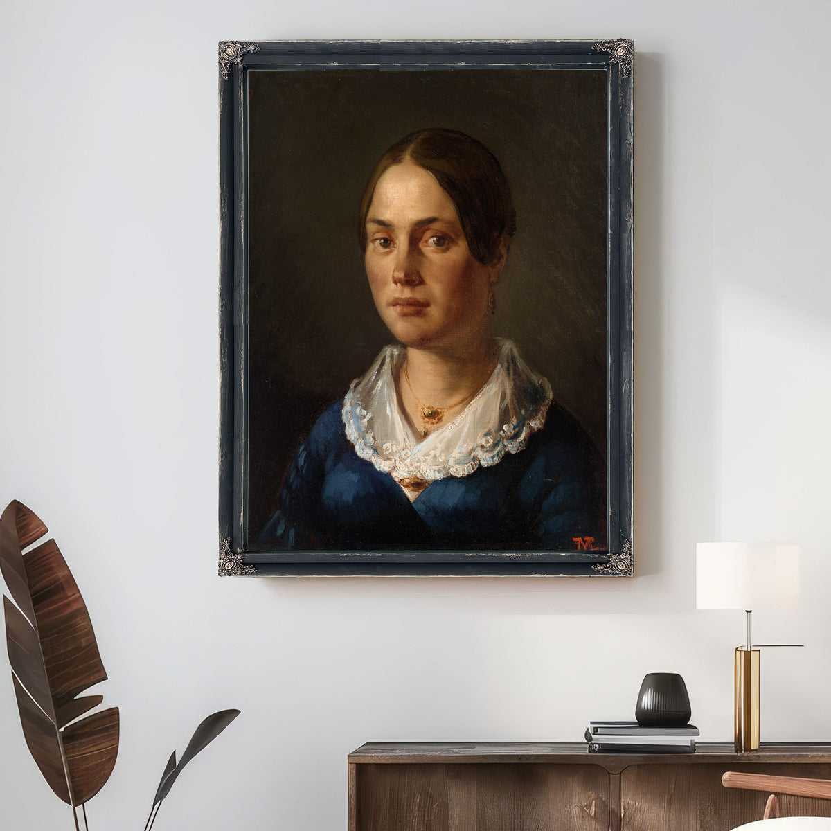 Portrait Madame Martin 1840 By Jean Francois Millet