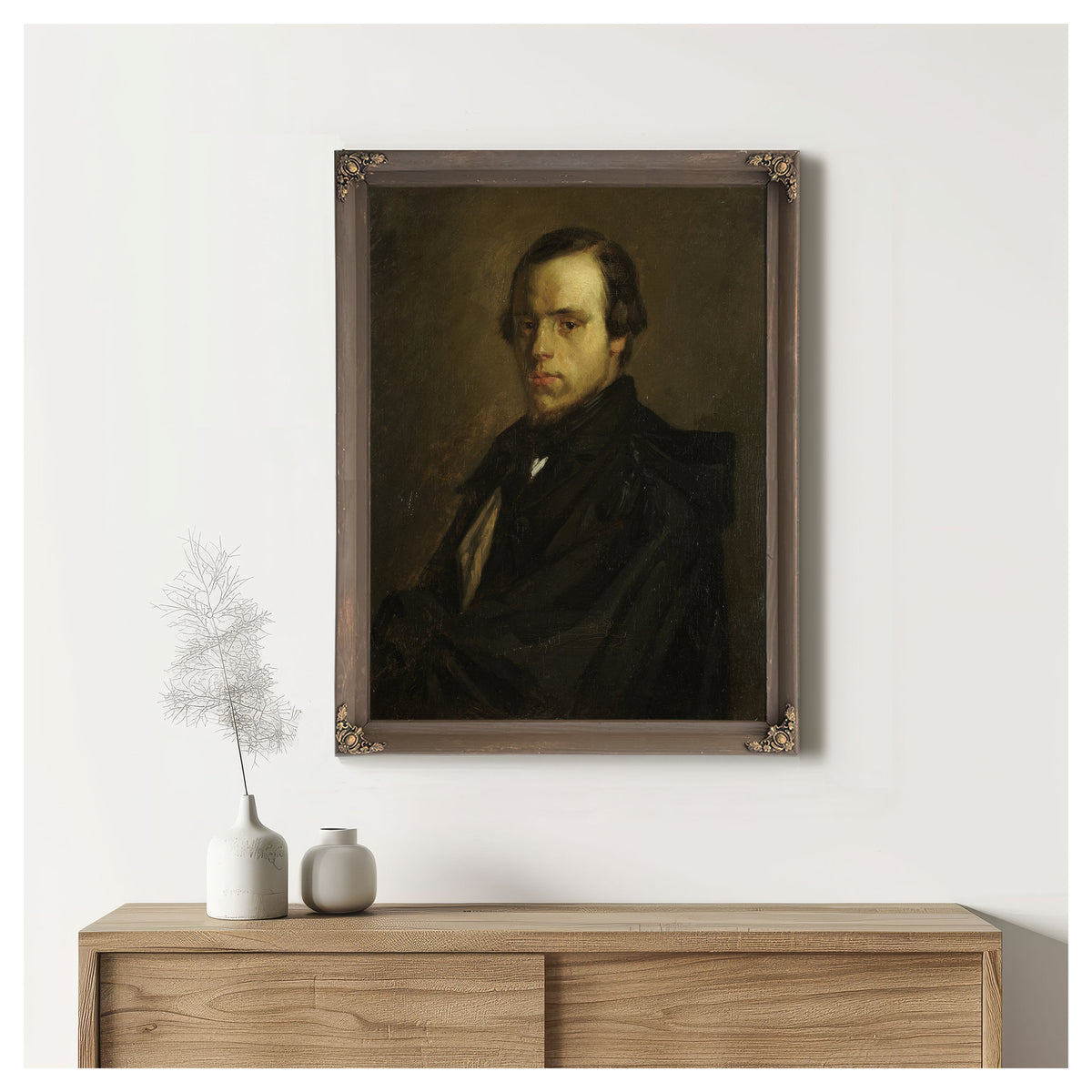 Portrait Mister le Courtois Artists By Jean Francois Millet