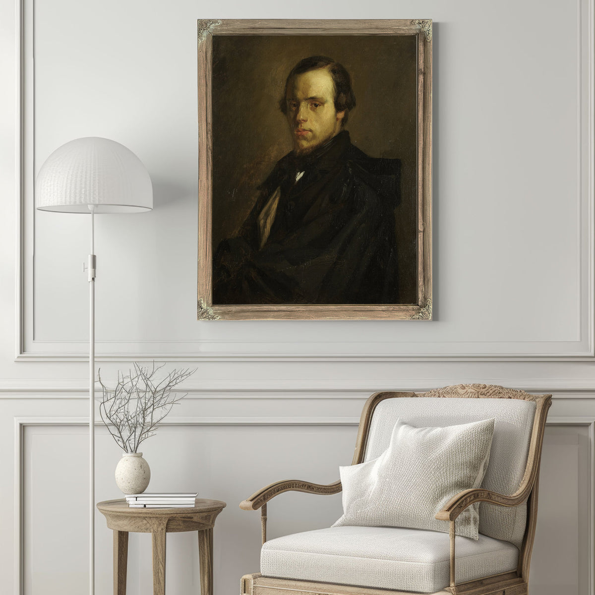 Portrait Mister le Courtois Artists By Jean Francois Millet