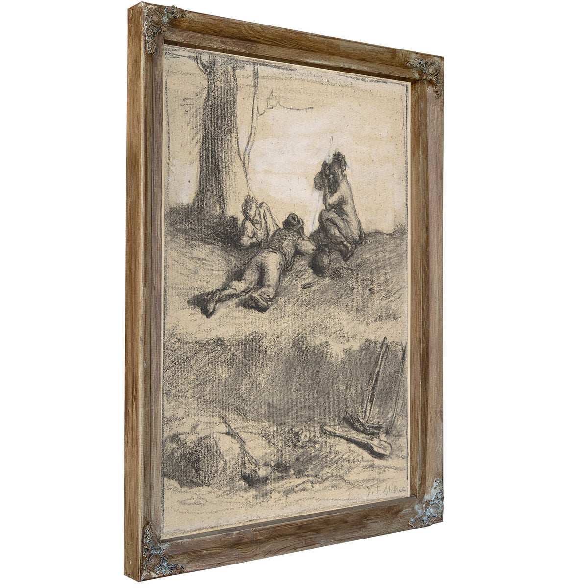 Roadworkers Lunch Ca 185052 By Jean Francois Millet
