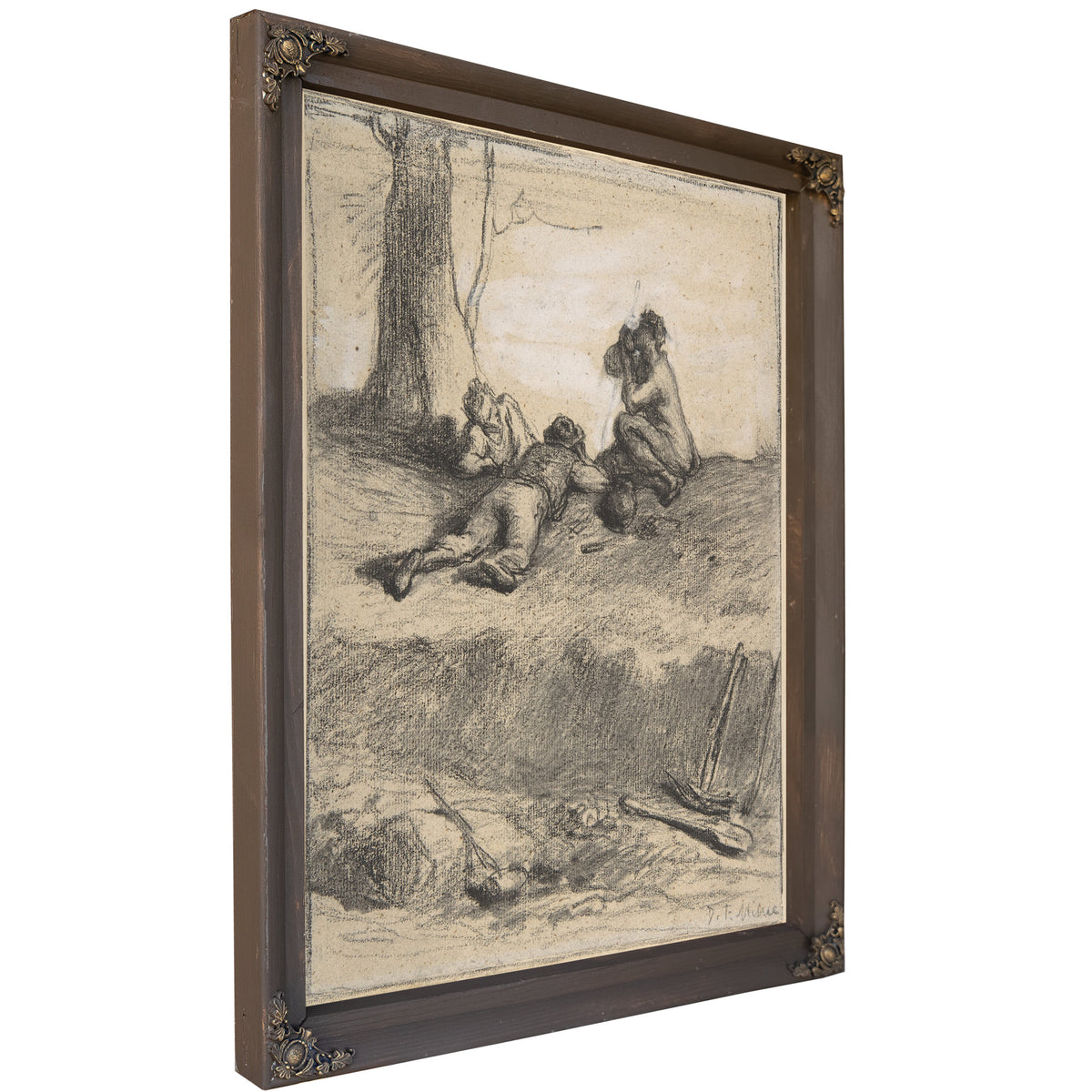 Roadworkers Lunch Ca 185052 By Jean Francois Millet