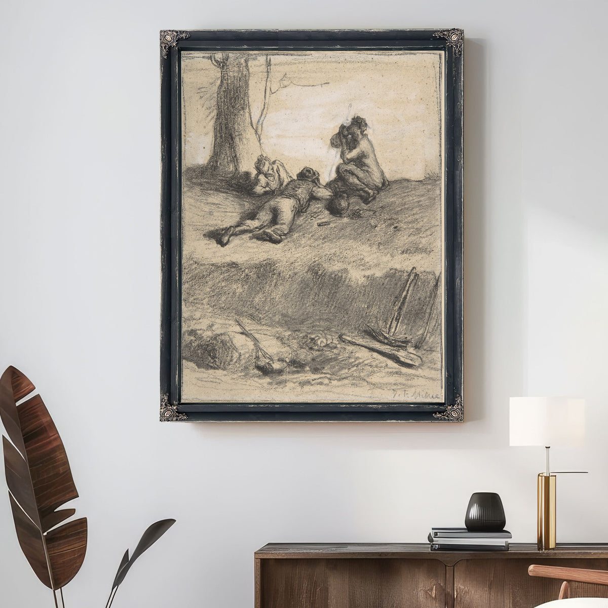 Roadworkers Lunch Ca 185052 By Jean Francois Millet