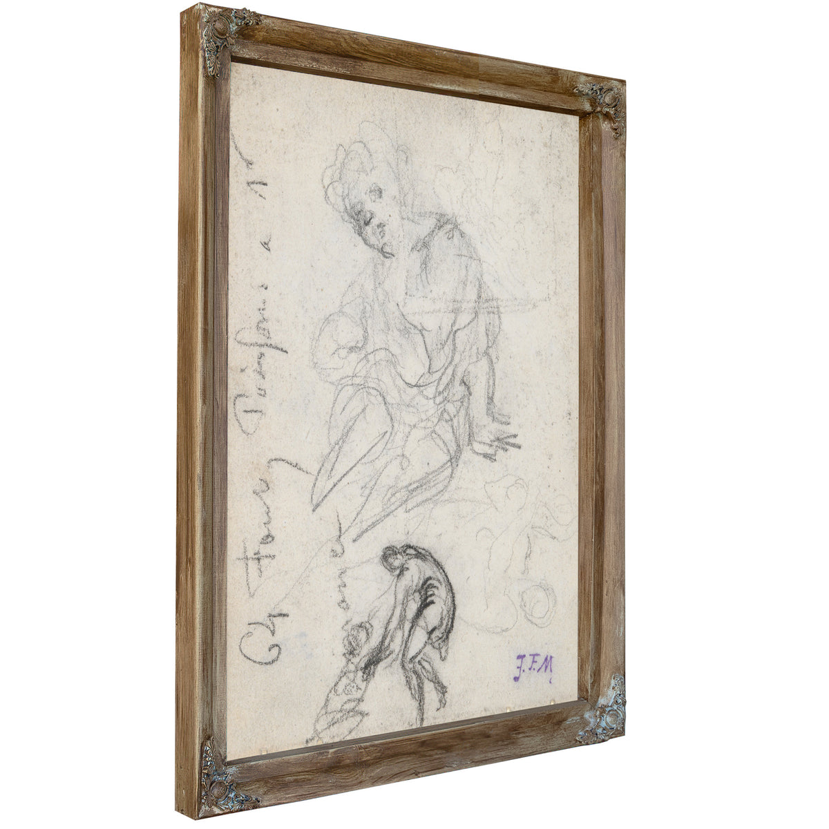 Seated Child Other Studies Ca 1845 By Jean Francois Millet