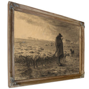 Shepherd Returning His Flock C 1860 By Jean Francois Millet