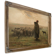 Shepherdess Her Flock About 18641865 By Jean Francois Millet