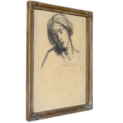 Study a Head Ca 184648 By Jean Francois Millet