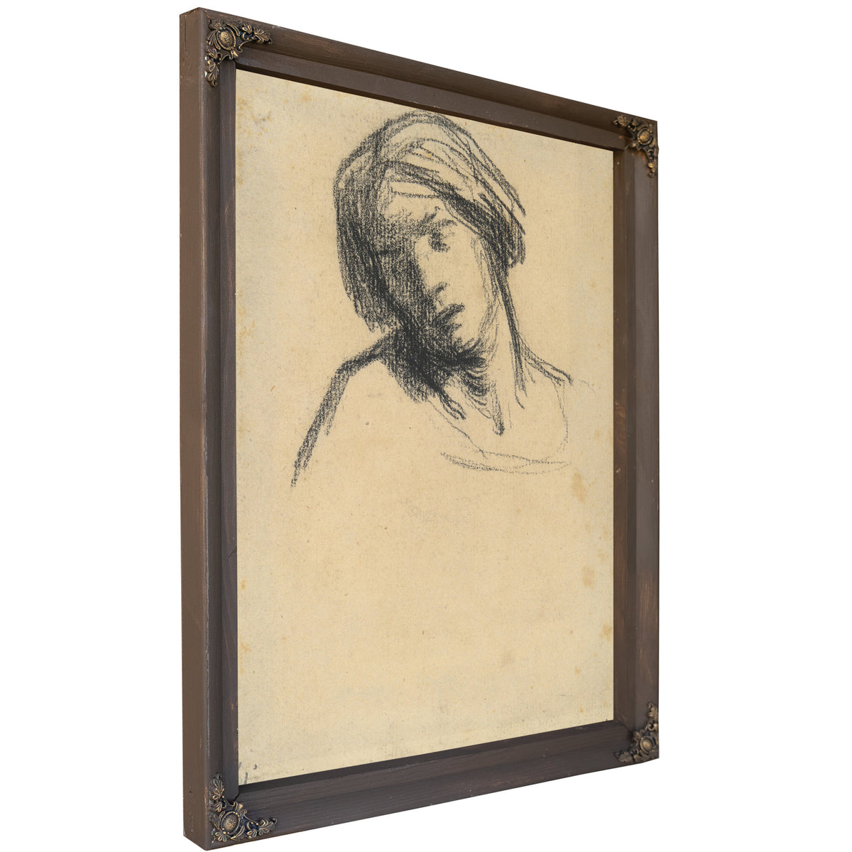 Study a Head Ca 184648 By Jean Francois Millet