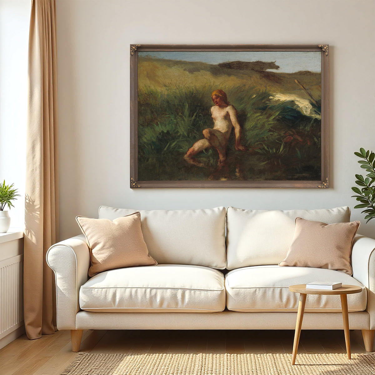 The Bather 1846 1848 By Jean Francois Millet