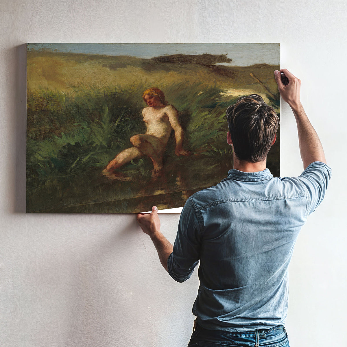 The Bather 1846 1848 By Jean Francois Millet