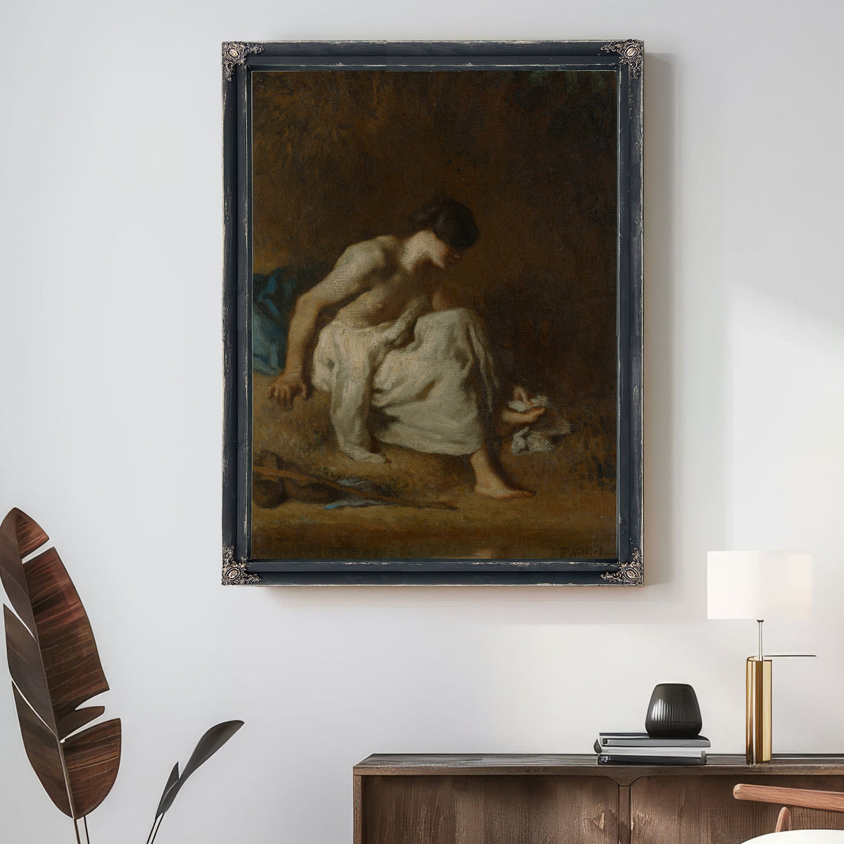 The Bather 184648 By Jean Francois Millet