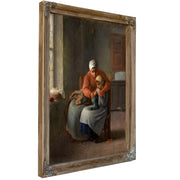 The Knitting Lesson C 1860 By Jean Francois Millet