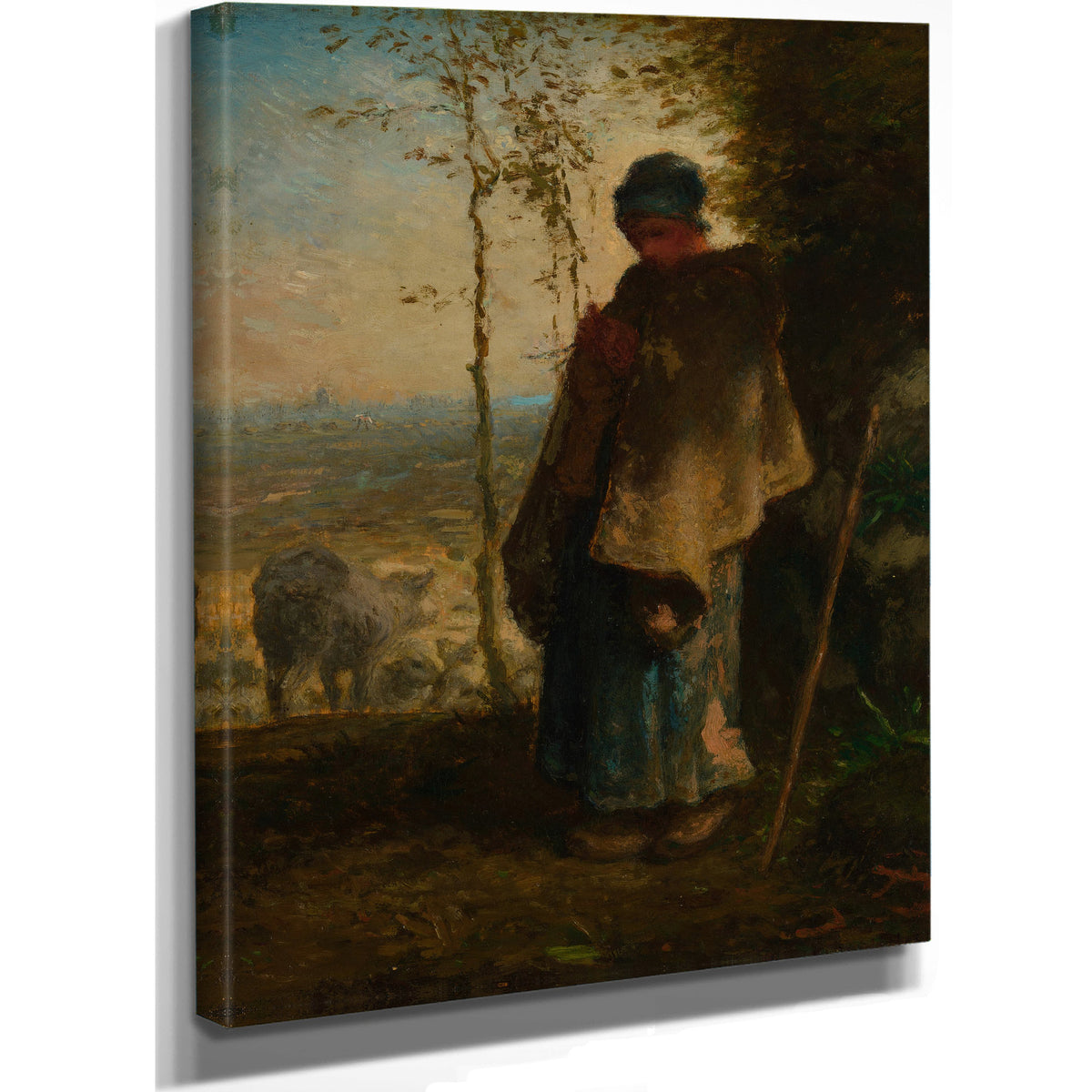 The Little Shepherdess 1868 72 By Jean Francois Millet