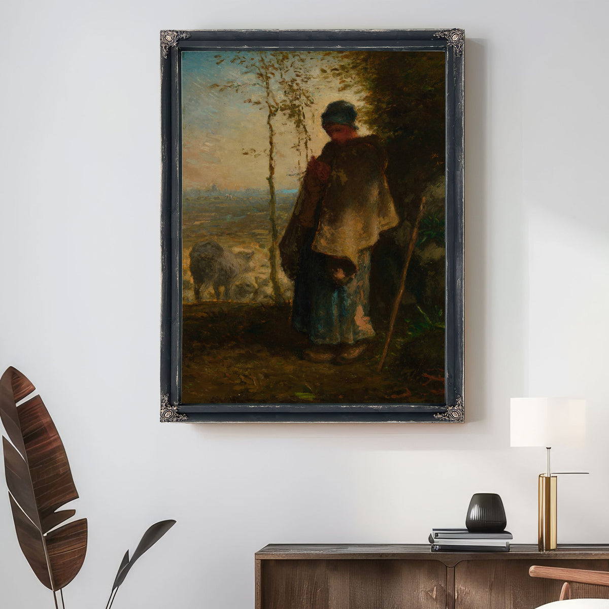The Little Shepherdess 1868 72 By Jean Francois Millet