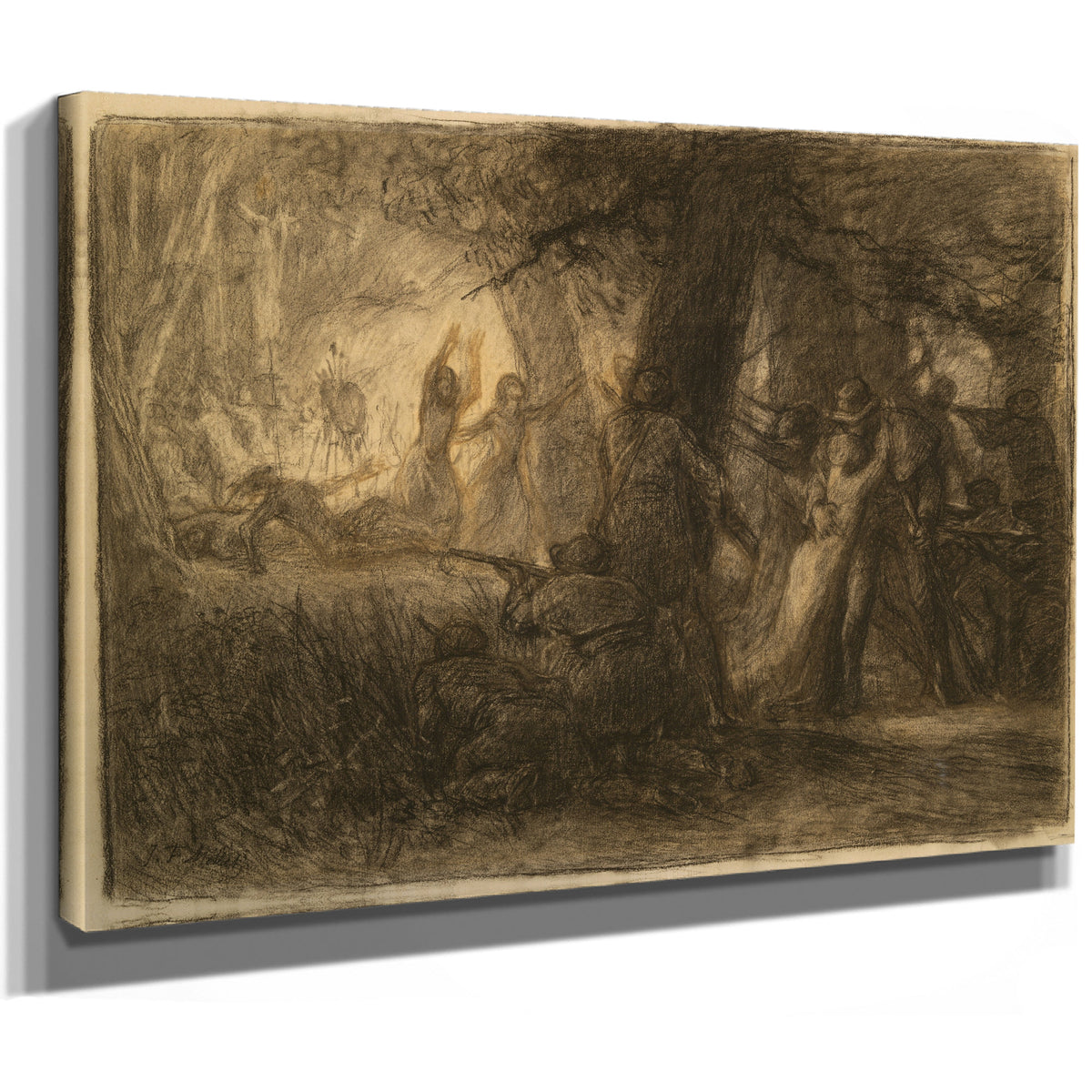 The Rescue the Daughters Daniel Boone By Jean Francois Millet