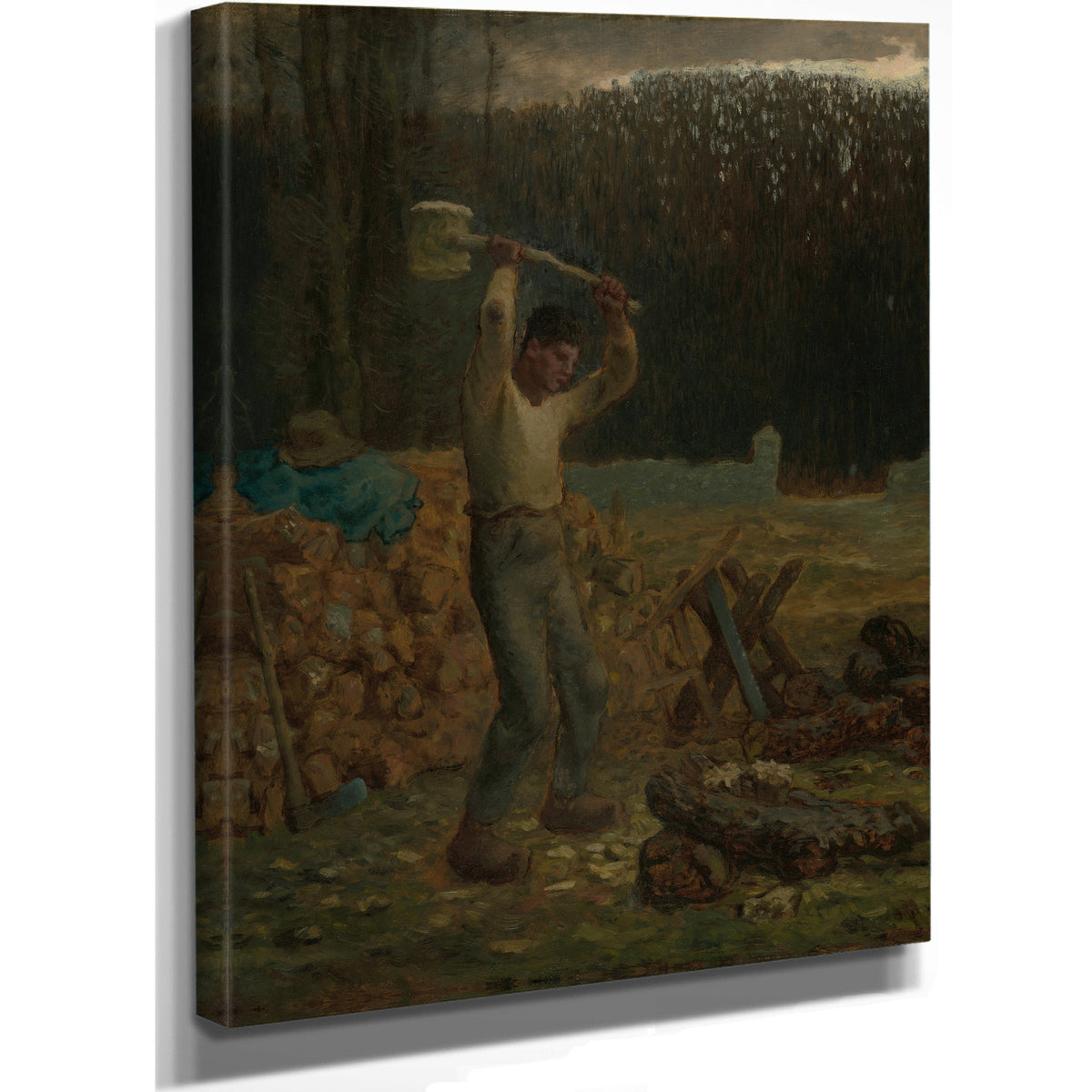 The Woodchopper 1858 66 By Jean Francois Millet