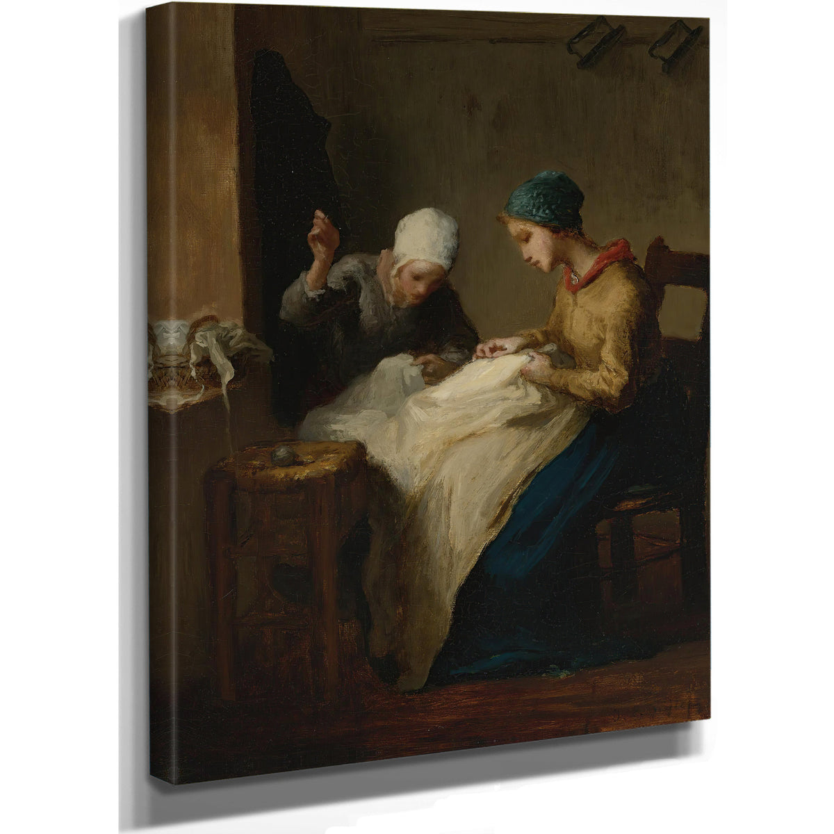 The Young Seamstresses By Jean Francois Millet