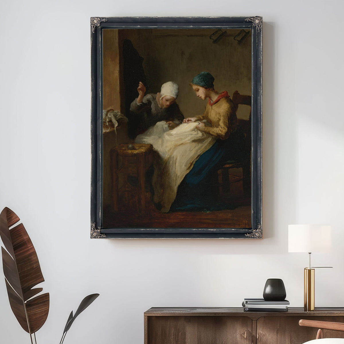 The Young Seamstresses By Jean Francois Millet