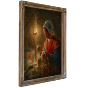 Woman Sewing Lamplight Circa 1870 1872 By Jean Francois Millet