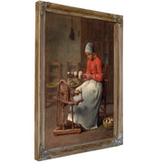 Woman Spinning C 185560 By Jean Francois Millet
