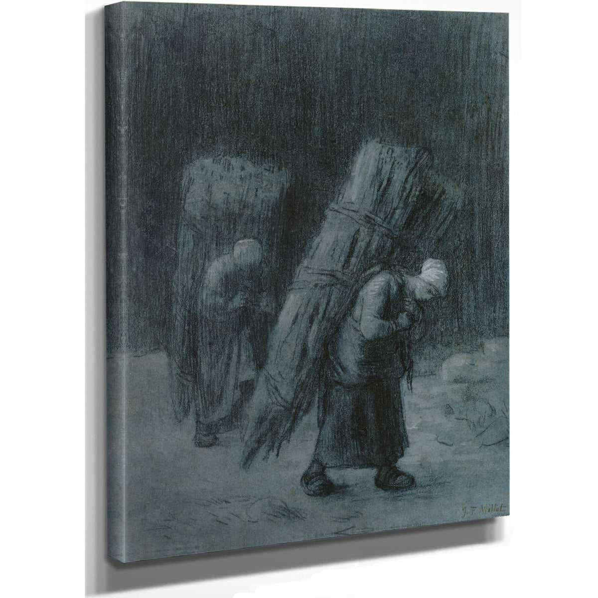 Women Carrying Faggots Ca 1858 By Jean Francois Millet