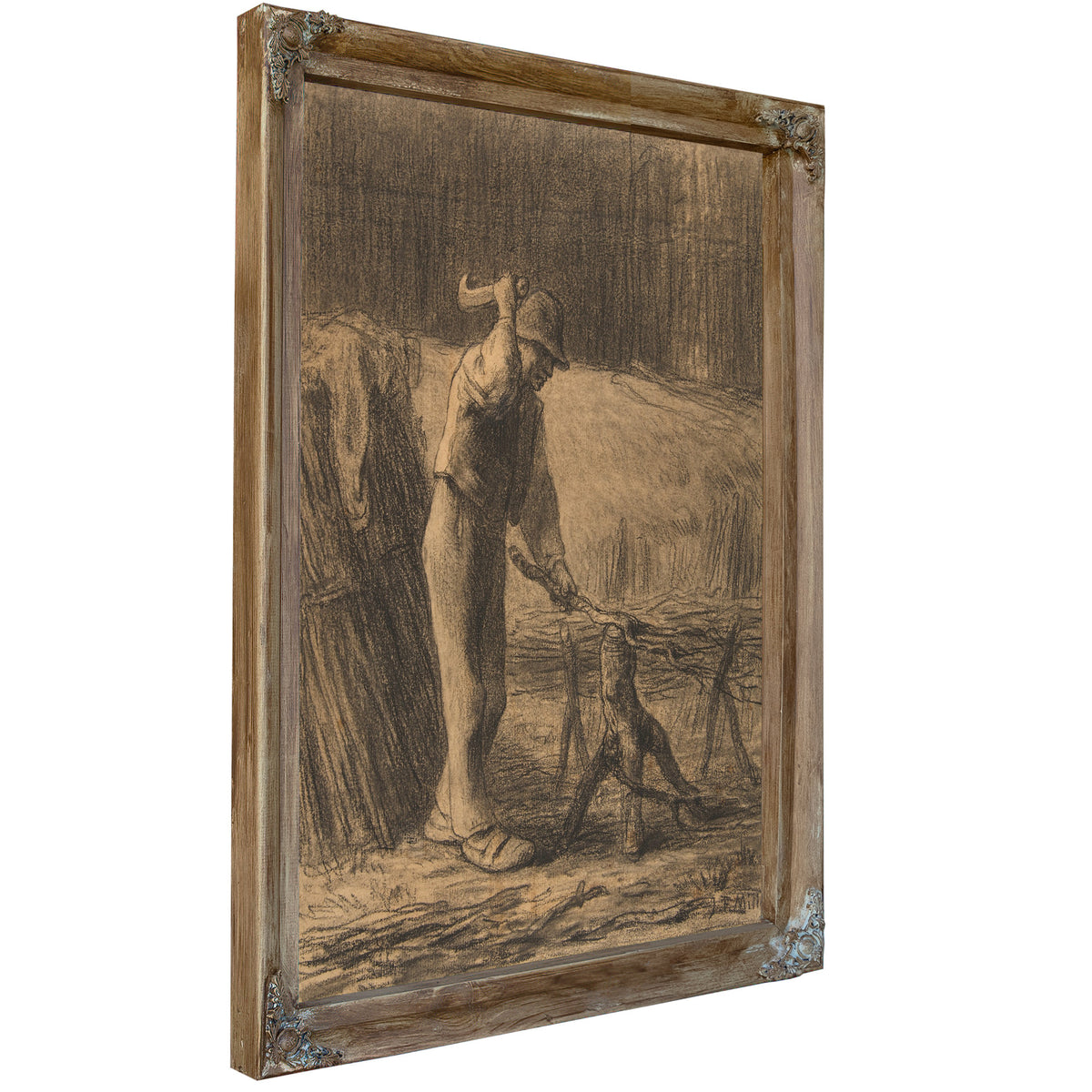 Woodcutter Trimming Faggots 185354 By Jean Francois Millet