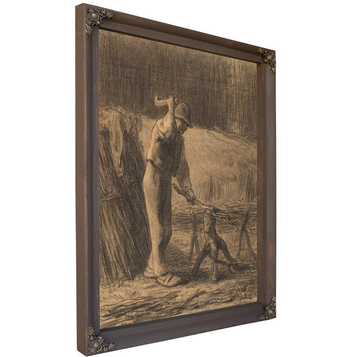 Woodcutter Trimming Faggots 185354 By Jean Francois Millet