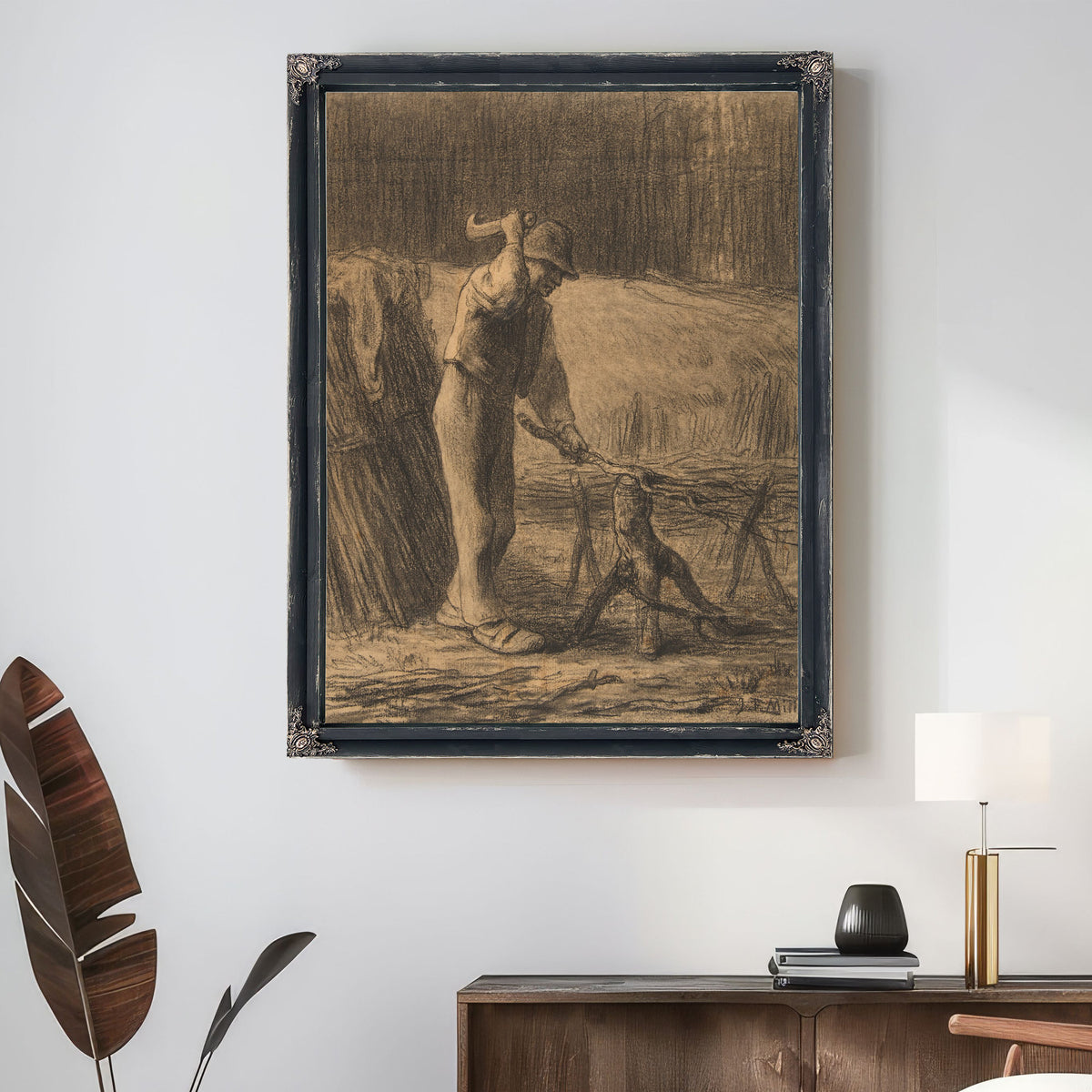 Woodcutter Trimming Faggots 185354 By Jean Francois Millet