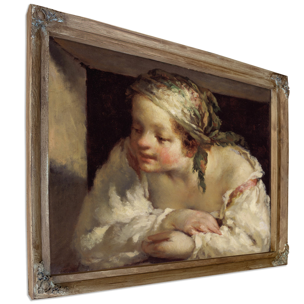 Young Woman 1844 45 By Jean Francois Millet