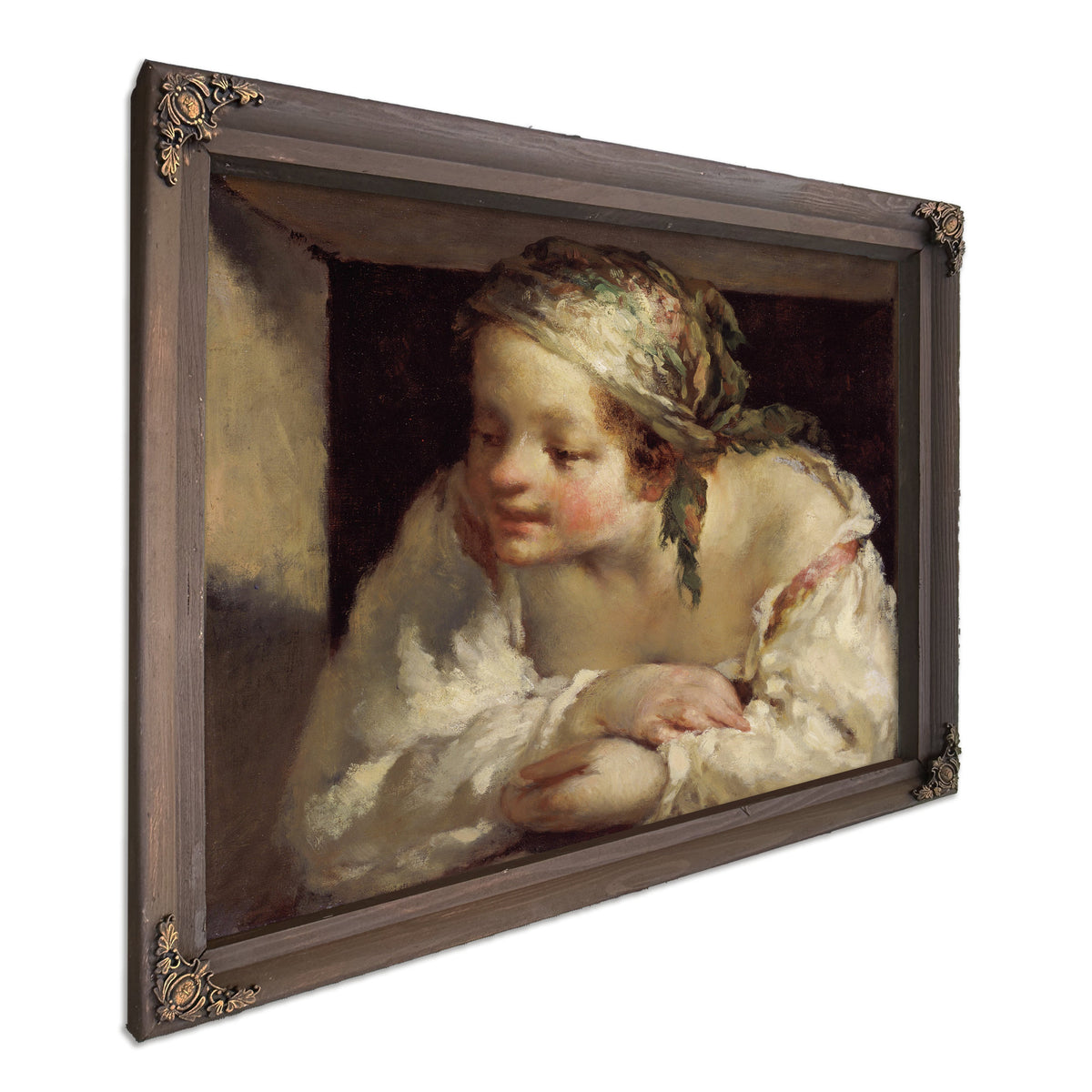 Young Woman 1844 45 By Jean Francois Millet