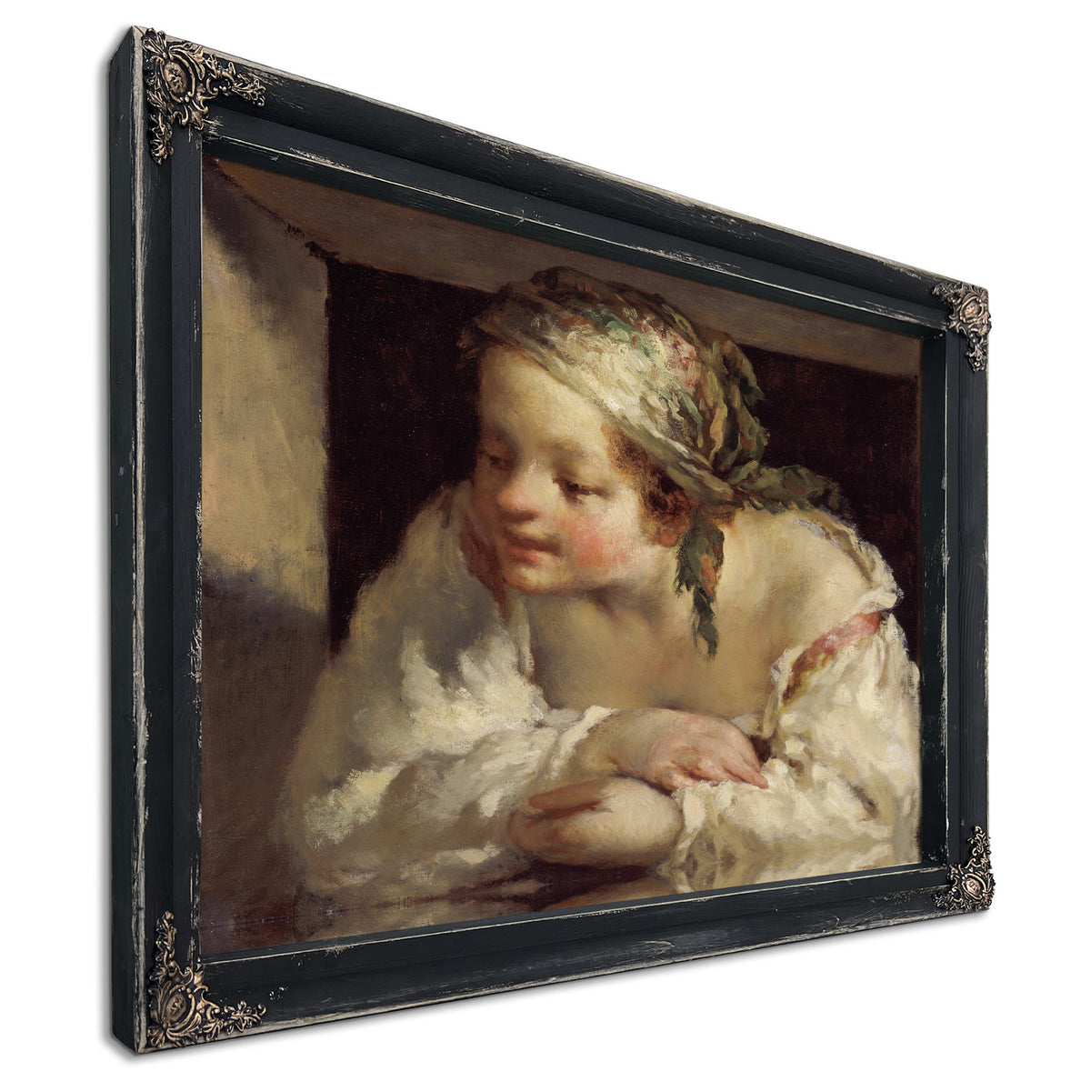 Young Woman 1844 45 By Jean Francois Millet