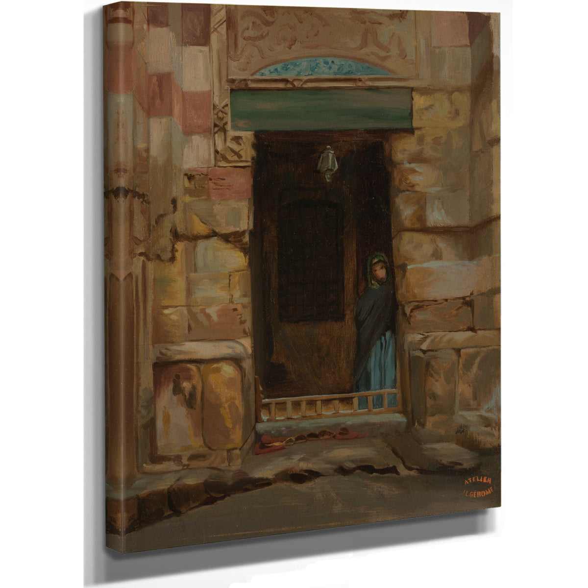 Arab Woman a Doorway 1870 By Jean Leon Gerome