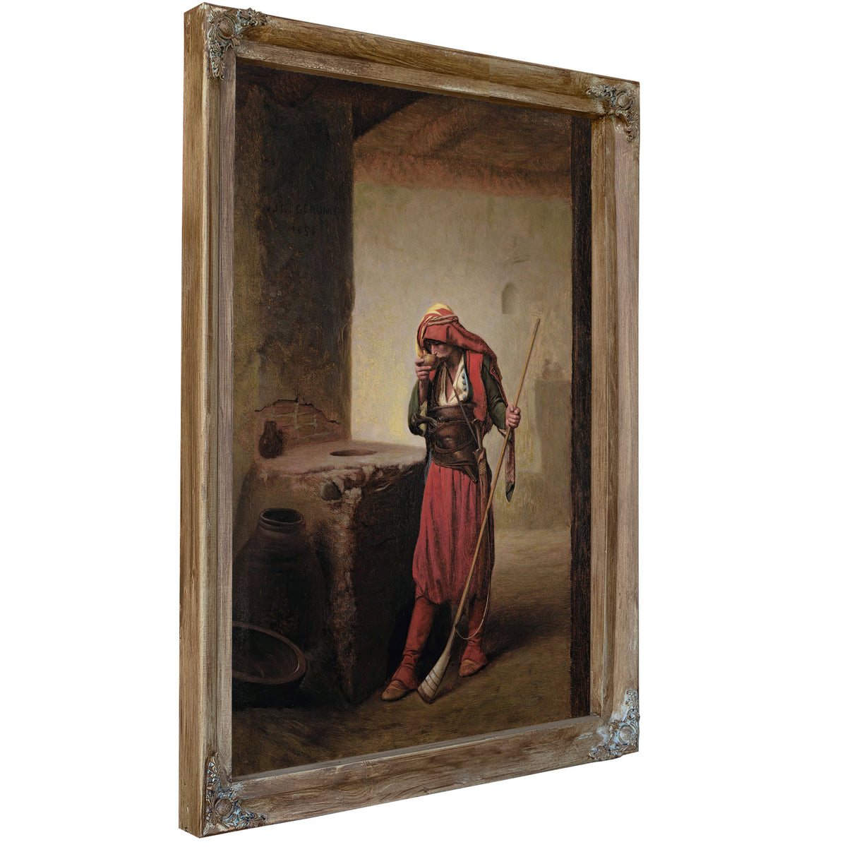 Arnaut Drinking 1856 By Jean Leon Gerome