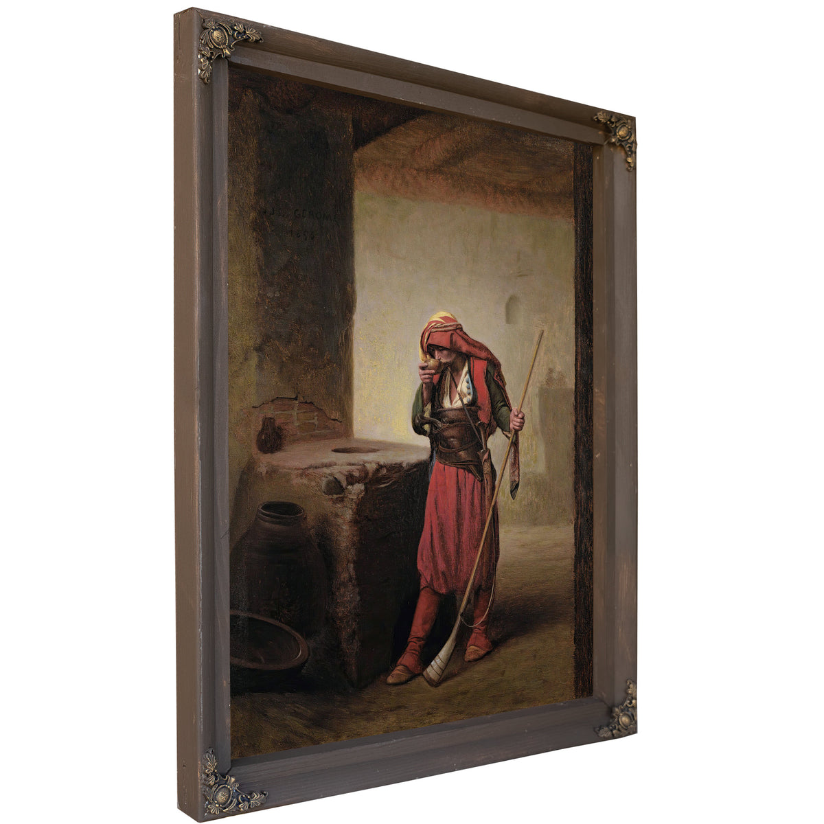 Arnaut Drinking 1856 By Jean Leon Gerome