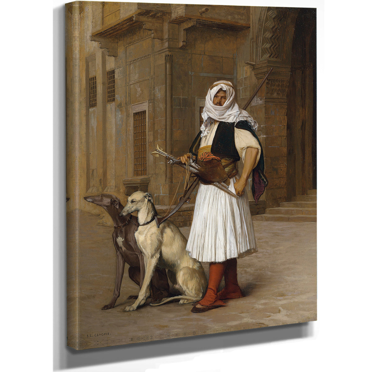 Arnaut Two Whippets 1867 By Jean Leon Gerome