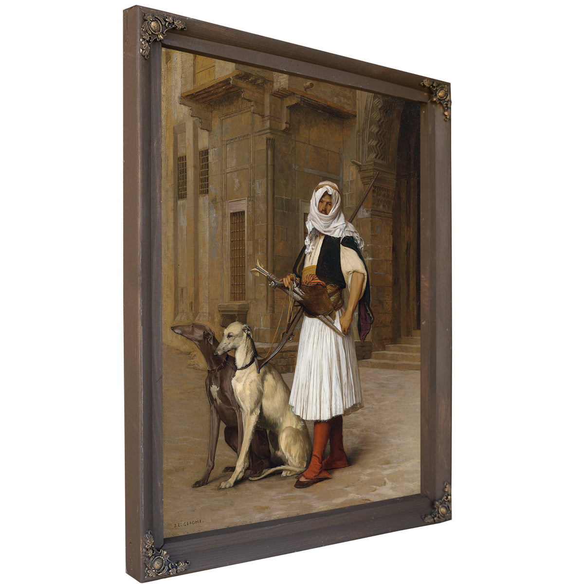 Arnaut Two Whippets 1867 By Jean Leon Gerome