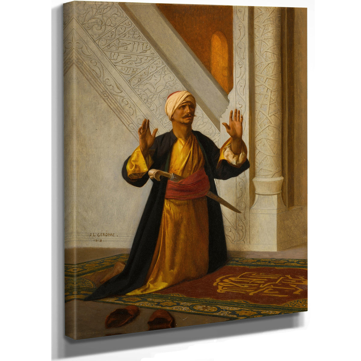 At Prayer 1858 By Jean Leon Gerome