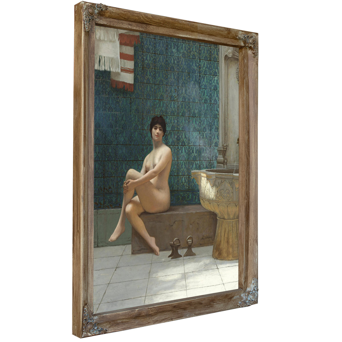Baigneuse la Piscine de Brousse By Jean Leon Gerome