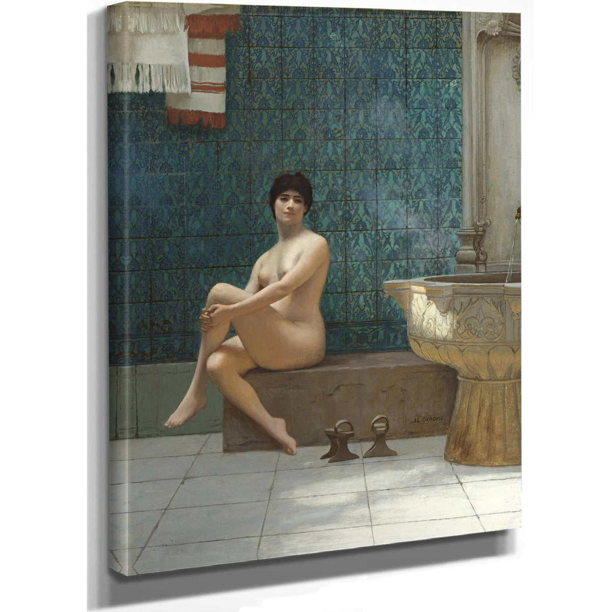 Baigneuse la Piscine de Brousse By Jean Leon Gerome