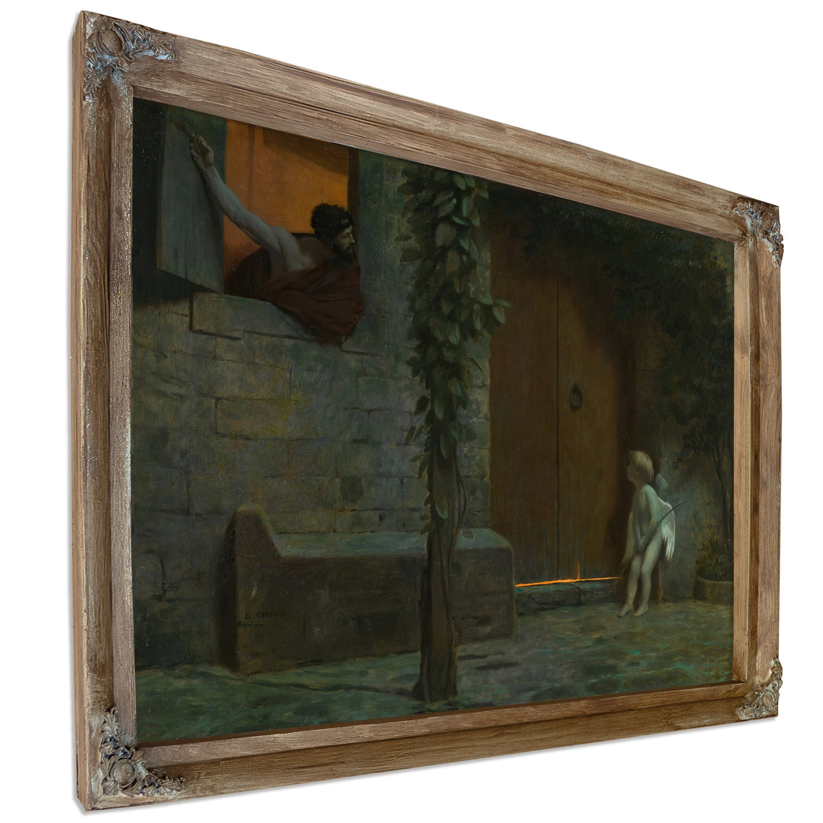 Cupid the Door a Rainstorm By Jean Leon Gerome
