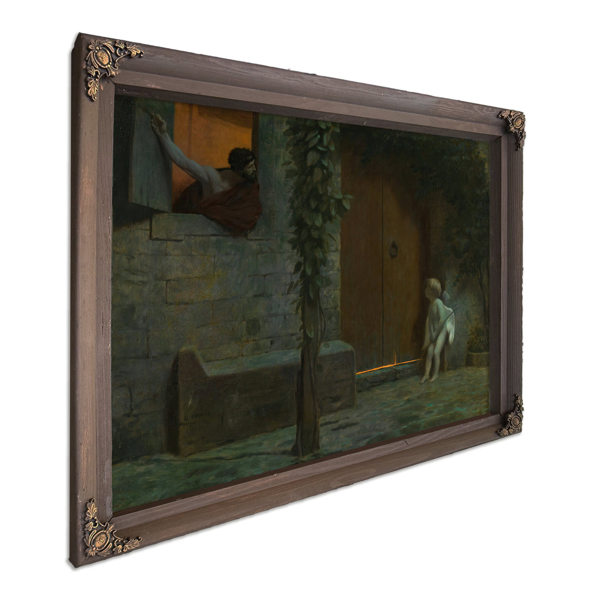 Cupid the Door a Rainstorm By Jean Leon Gerome