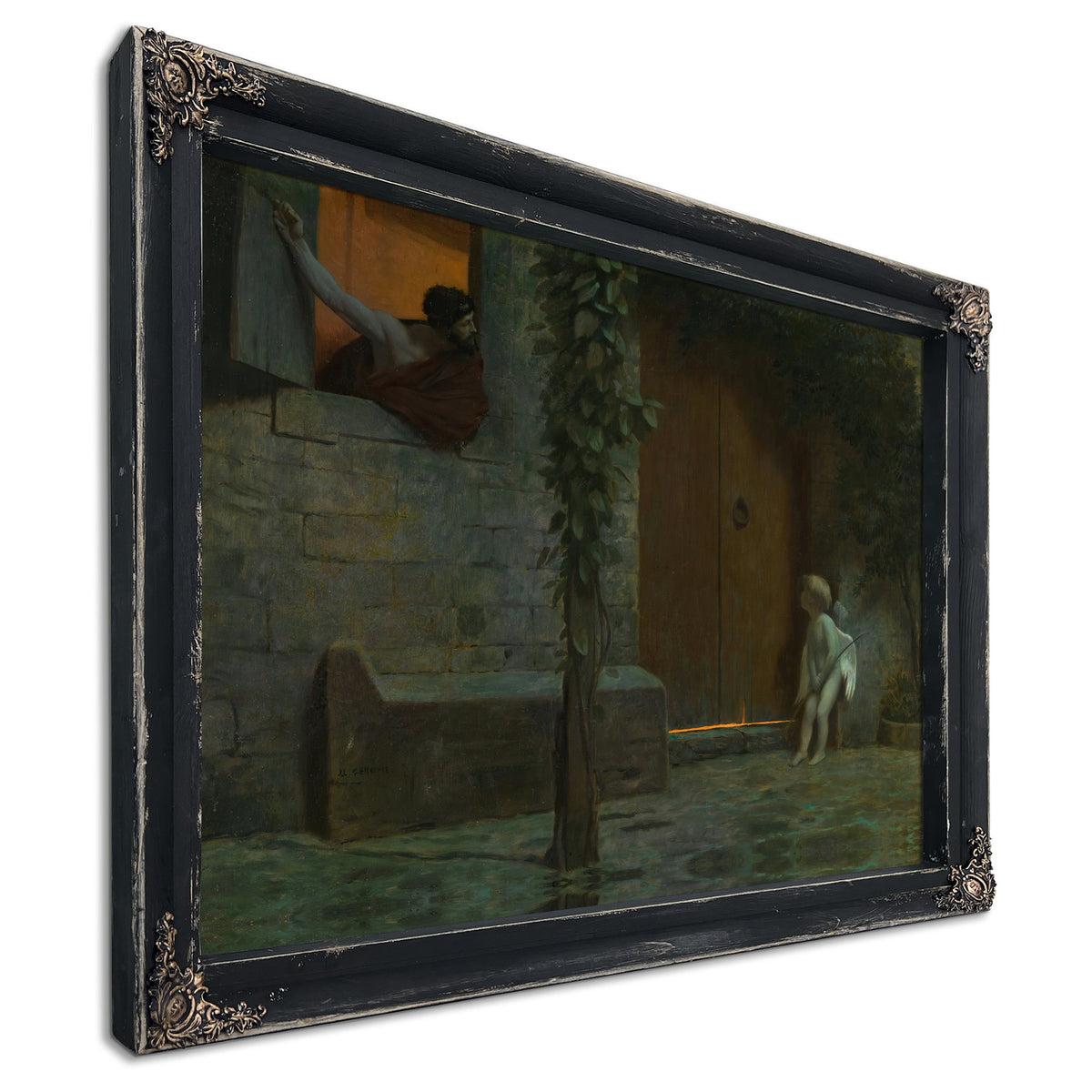 Cupid the Door a Rainstorm By Jean Leon Gerome