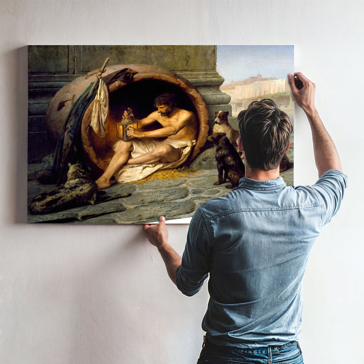 Diogenes 1860 By Jean Leon Gerome