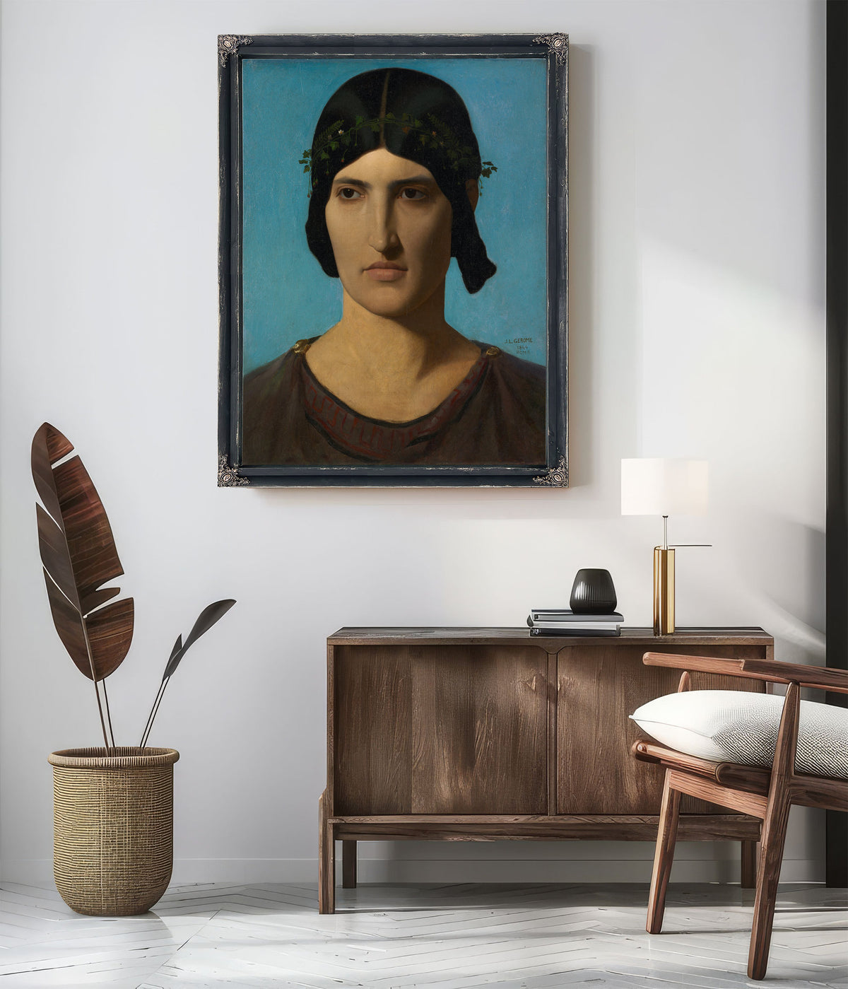 Head an Italian Woman 1847 1860 By Jean Leon Gerome