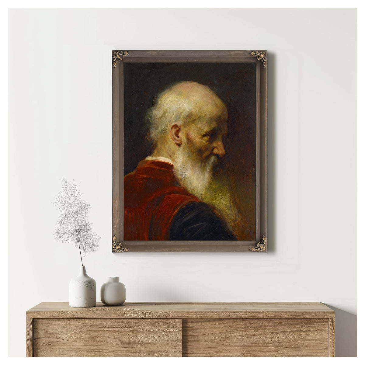 Head an Old Man 1886 By Jean Leon Gerome