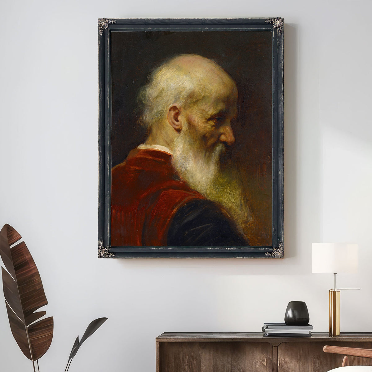 Head an Old Man 1886 By Jean Leon Gerome