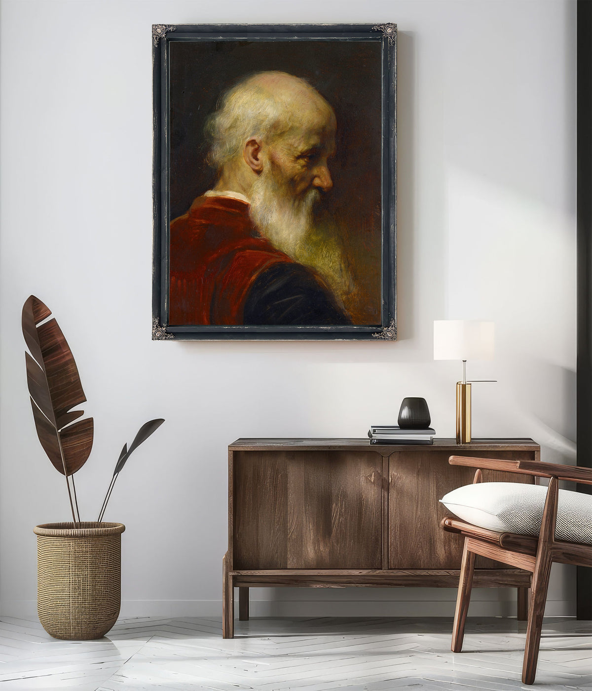 Head an Old Man 1886 By Jean Leon Gerome