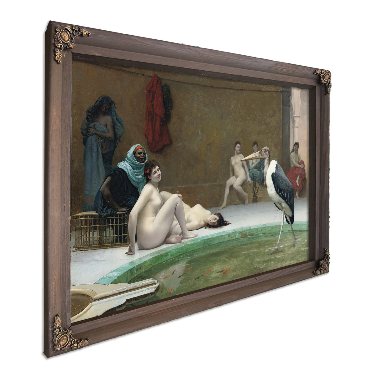 Le Marabout the Harem Bath By Jean Leon Gerome