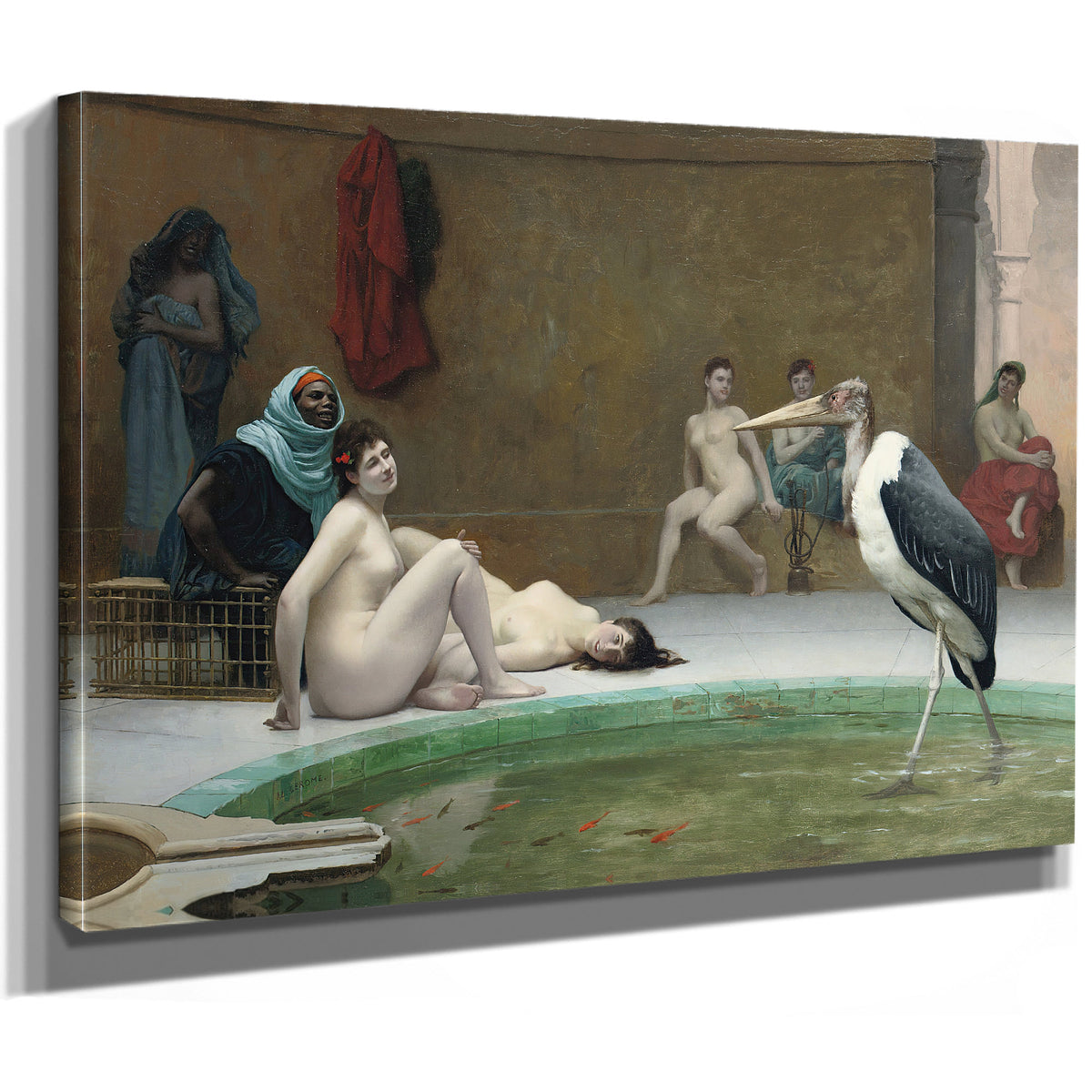 Le Marabout the Harem Bath By Jean Leon Gerome