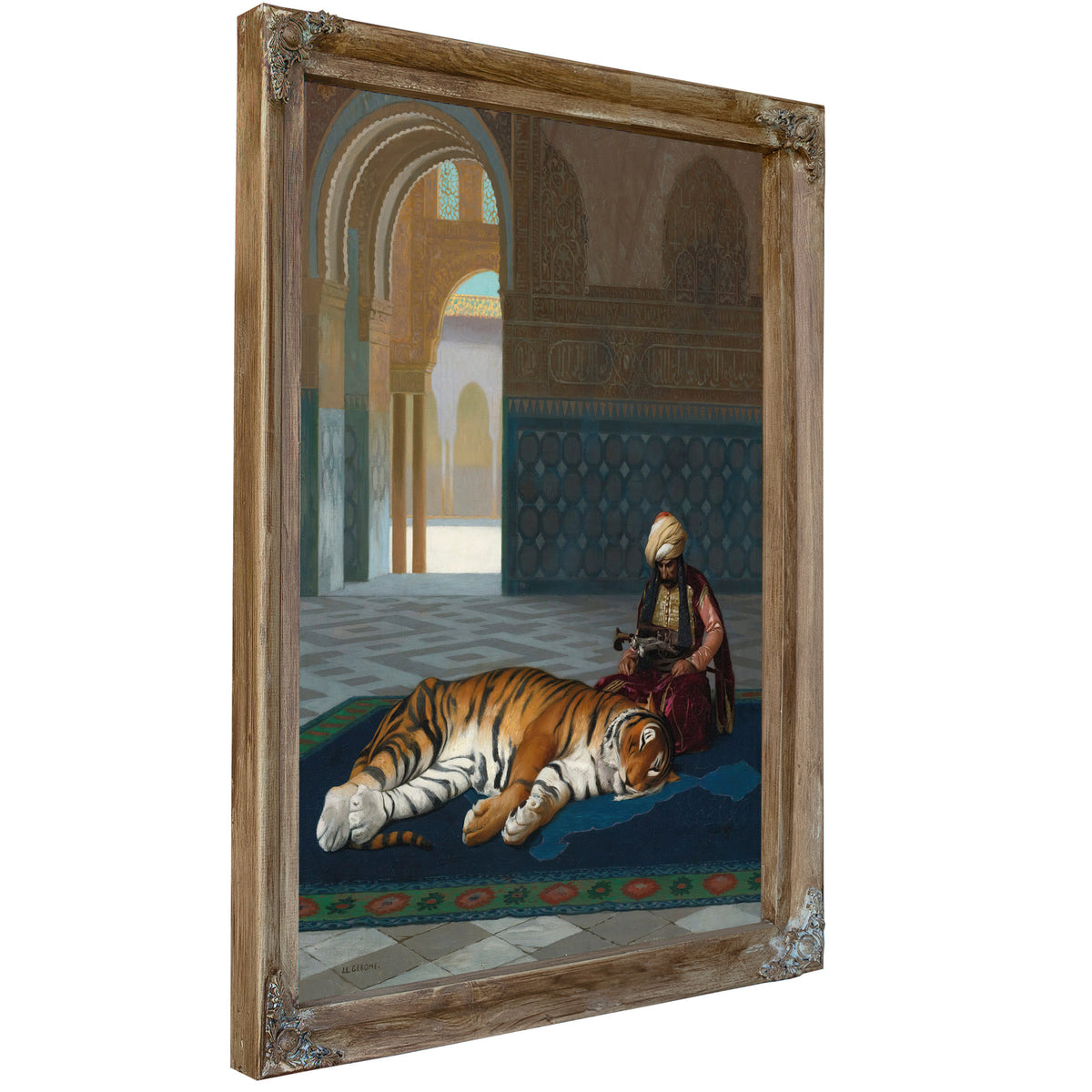 Le Tigre et le Gardien By Jean Leon Gerome